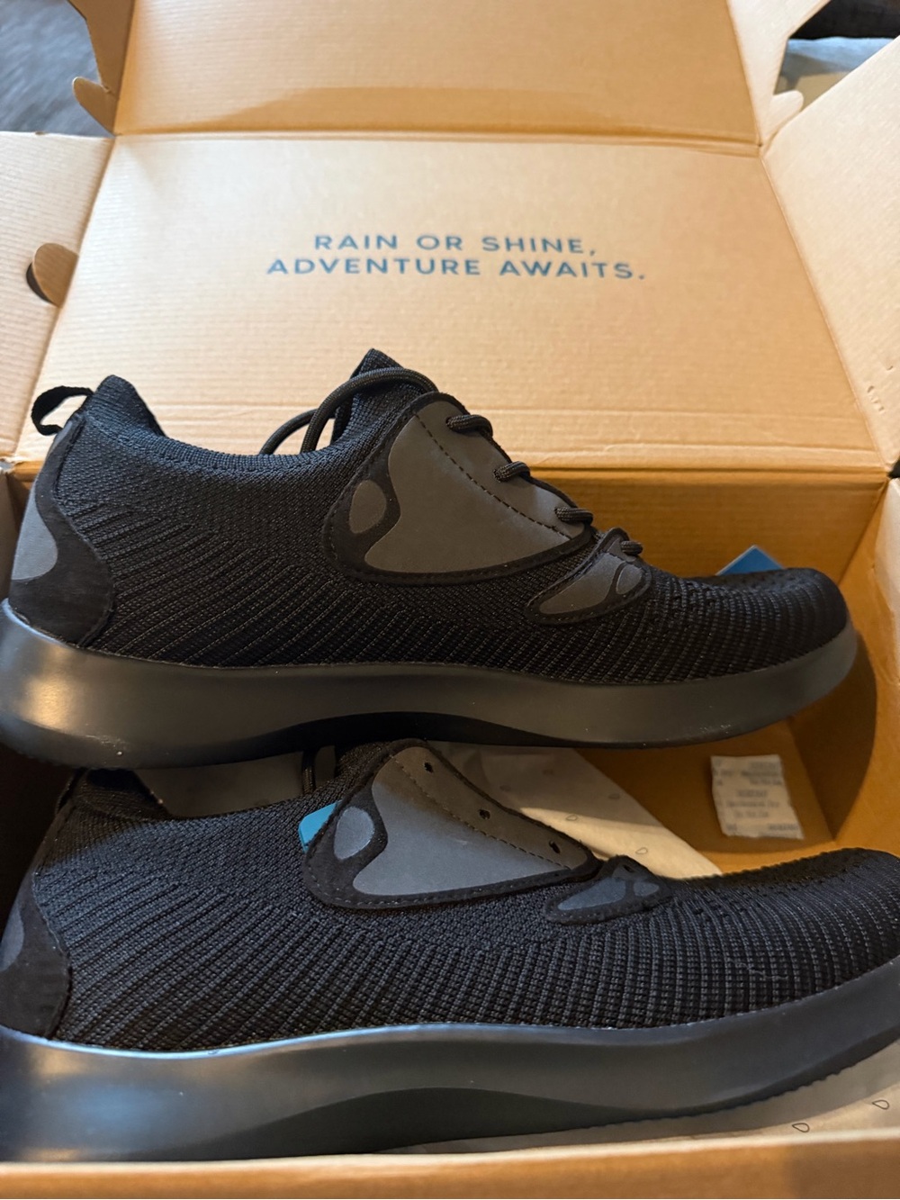 Vessi waterproof black sneakers NWT men’s size 10